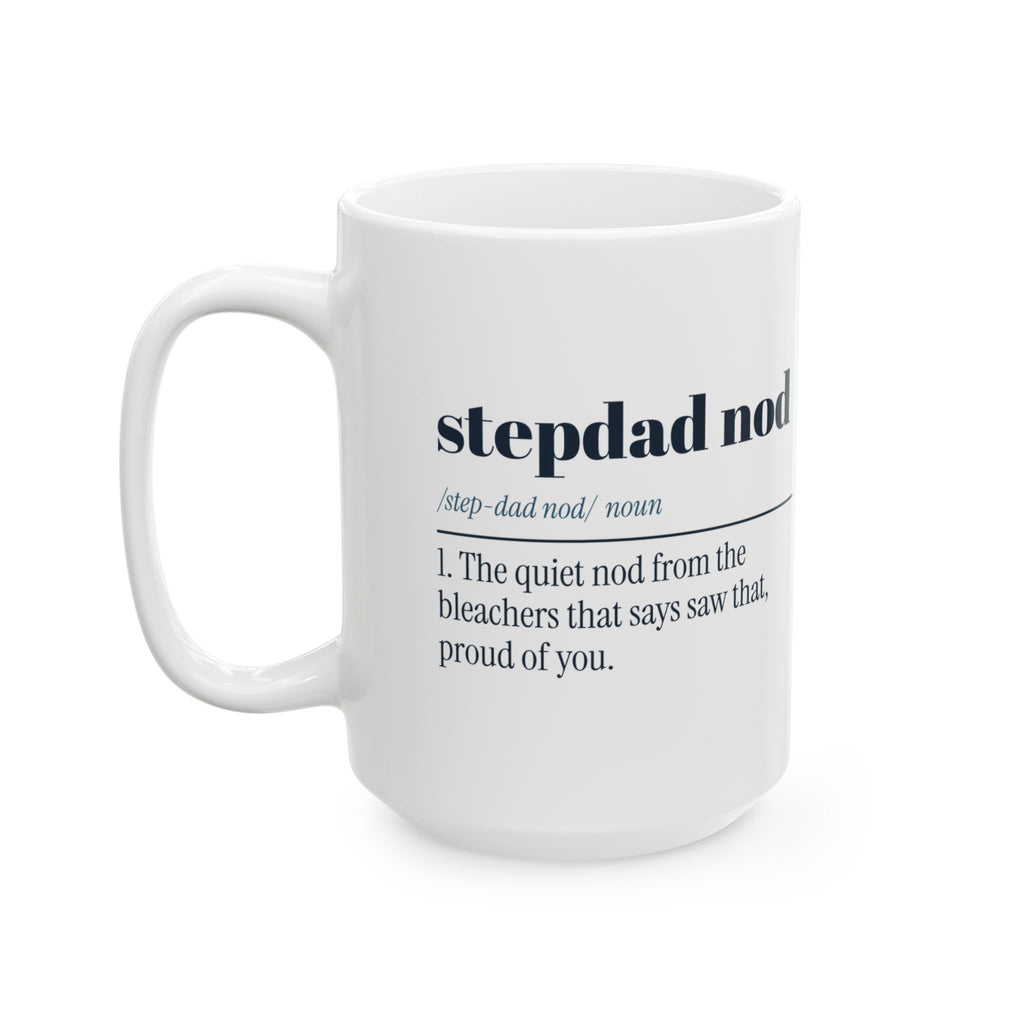 Father's Day Coffee Mug Stepdad Nod Dictionary For Bonus Dad