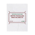 Funny Christmas In-Laws Throw Blanket Double Feature Both Families One Day