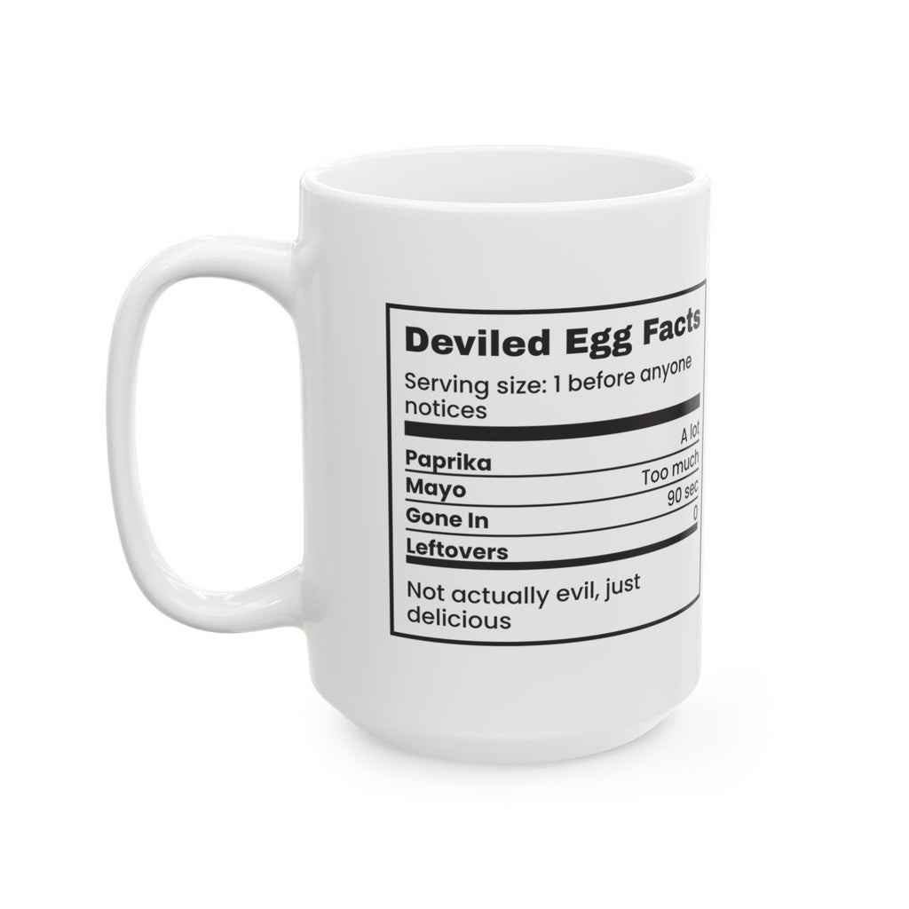 Funny Deviled Egg Coffee Mug Nutrition Facts For Brunch
