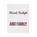 Cozy Christmas Throw Blanket Flannel Firelight And Family