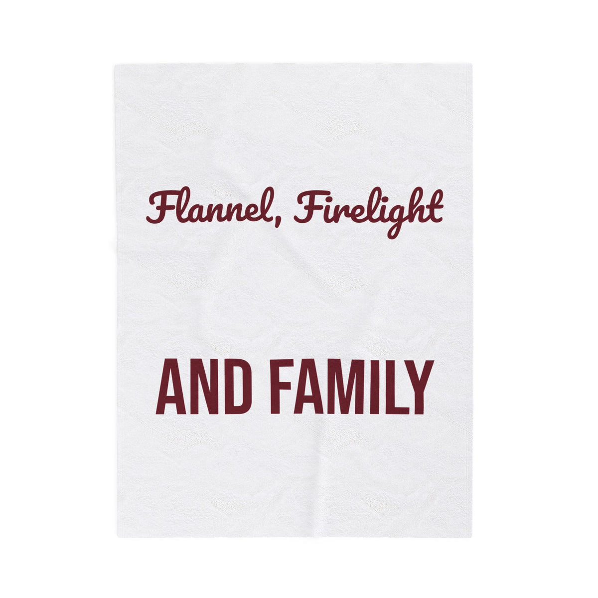 Cozy Christmas Throw Blanket Flannel Firelight And Family