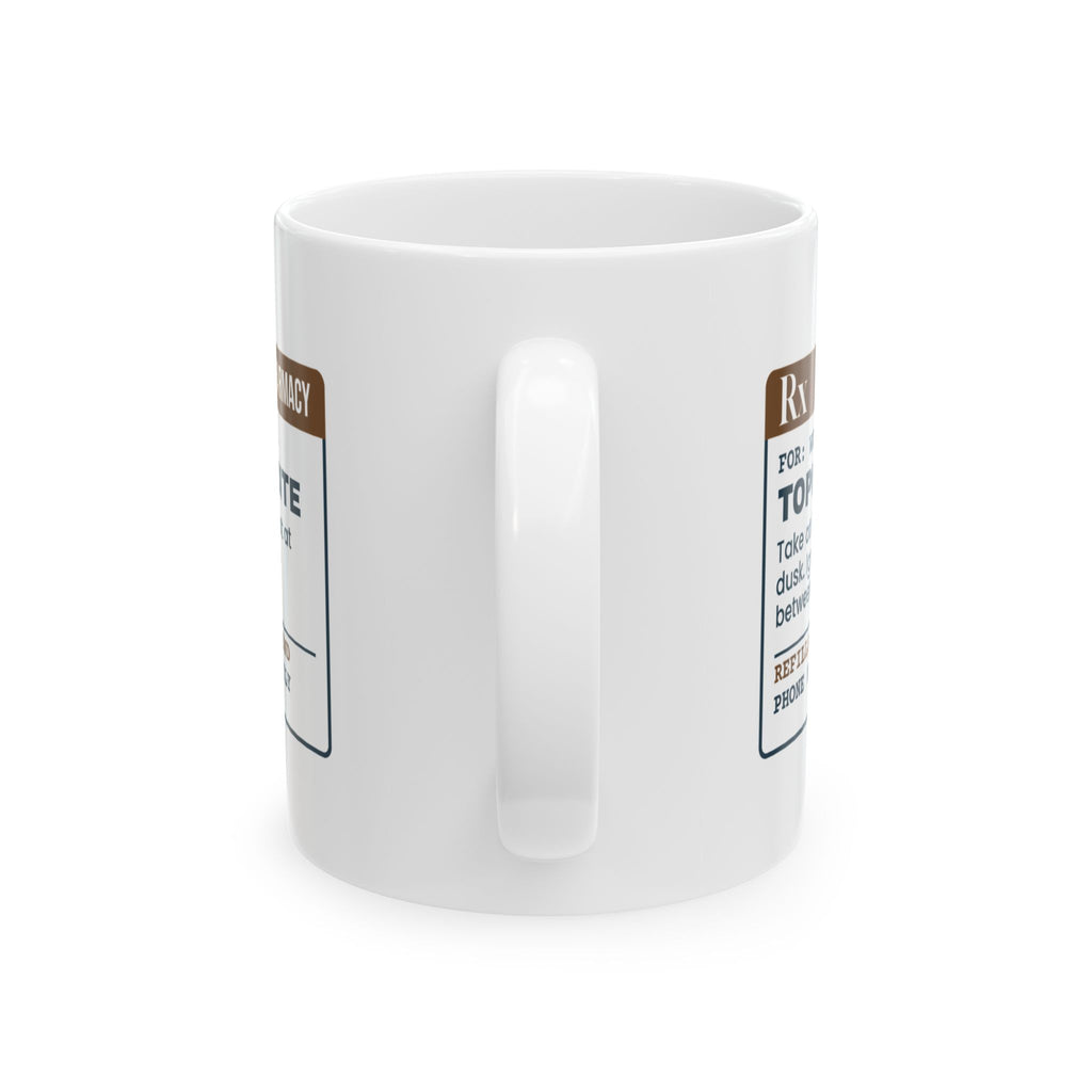 Funny Fishing Coffee Mug Topwater Bite Prescription For Anglers