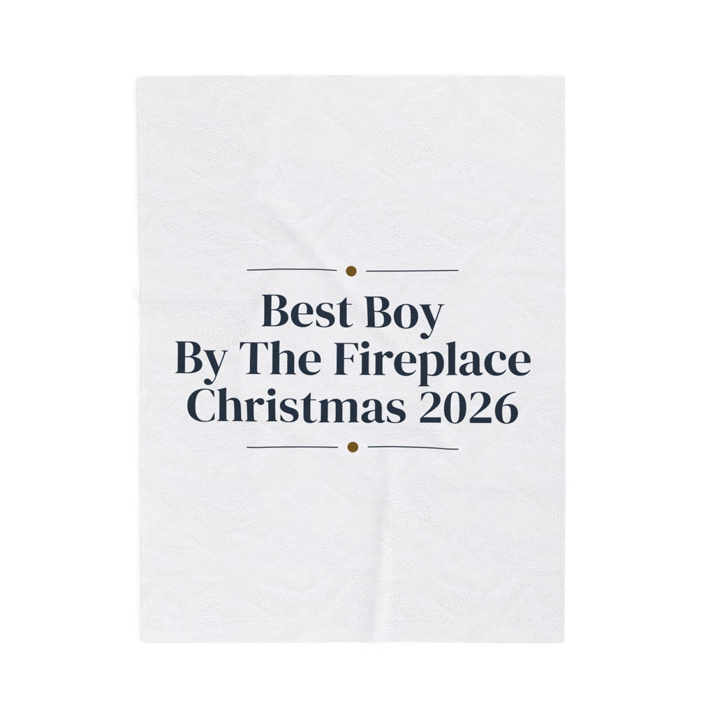 Dog Christmas Throw Blanket Best Boy By The Fireplace Christmas 2026