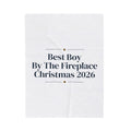 Dog Christmas Throw Blanket Best Boy By The Fireplace Christmas 2026