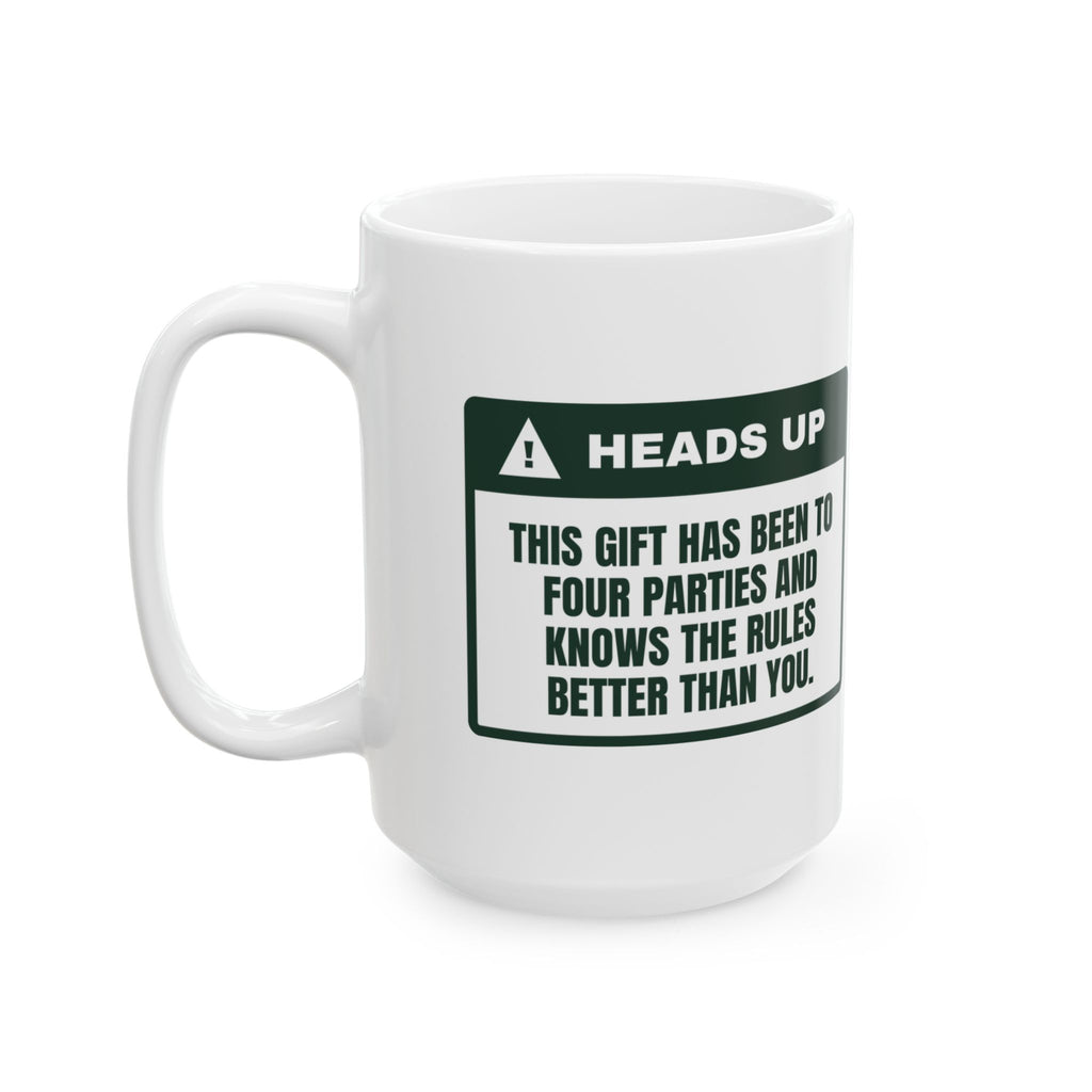 Funny White Elephant Coffee Mug Been To Four Parties Gag Mug