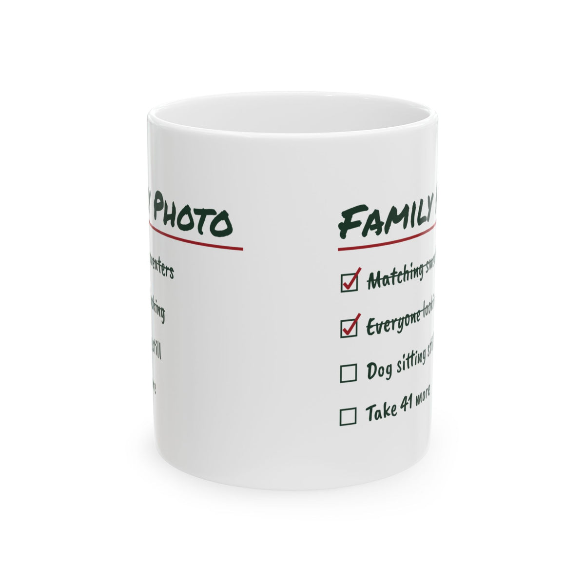 Funny Christmas Coffee Mug Family Photo Take 41 More For Families