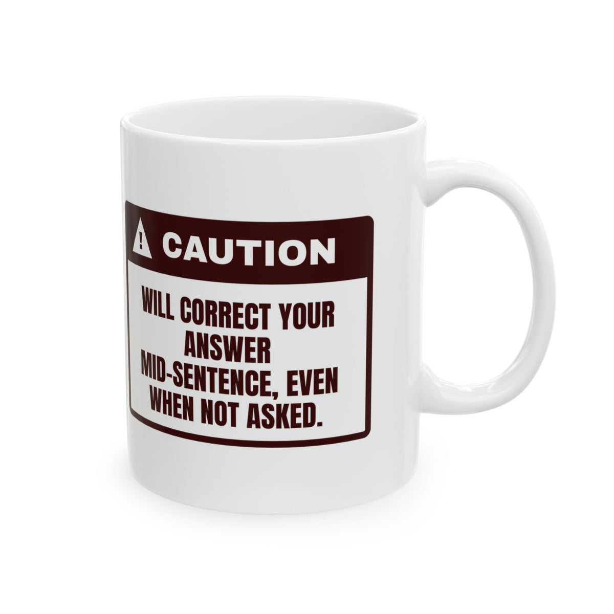 Trivia Correction Warning Coffee Mug For Dad