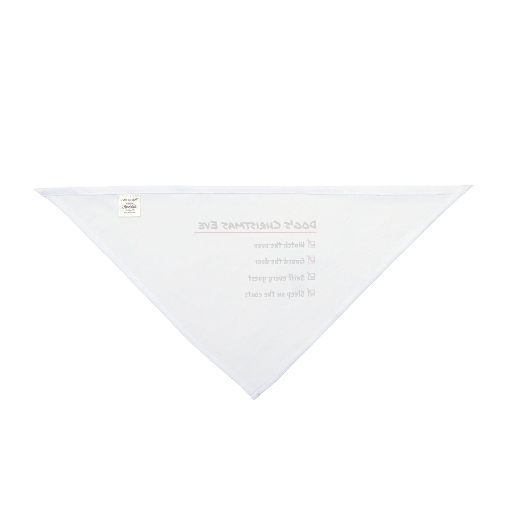 Funny Christmas Dog Bandana Dog's Christmas Eve Checklist