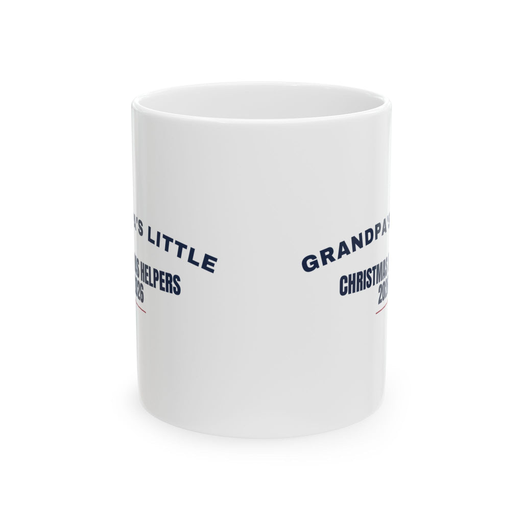 Grandpa's Little Christmas Helpers 2026 Coffee Mug For Grandpa