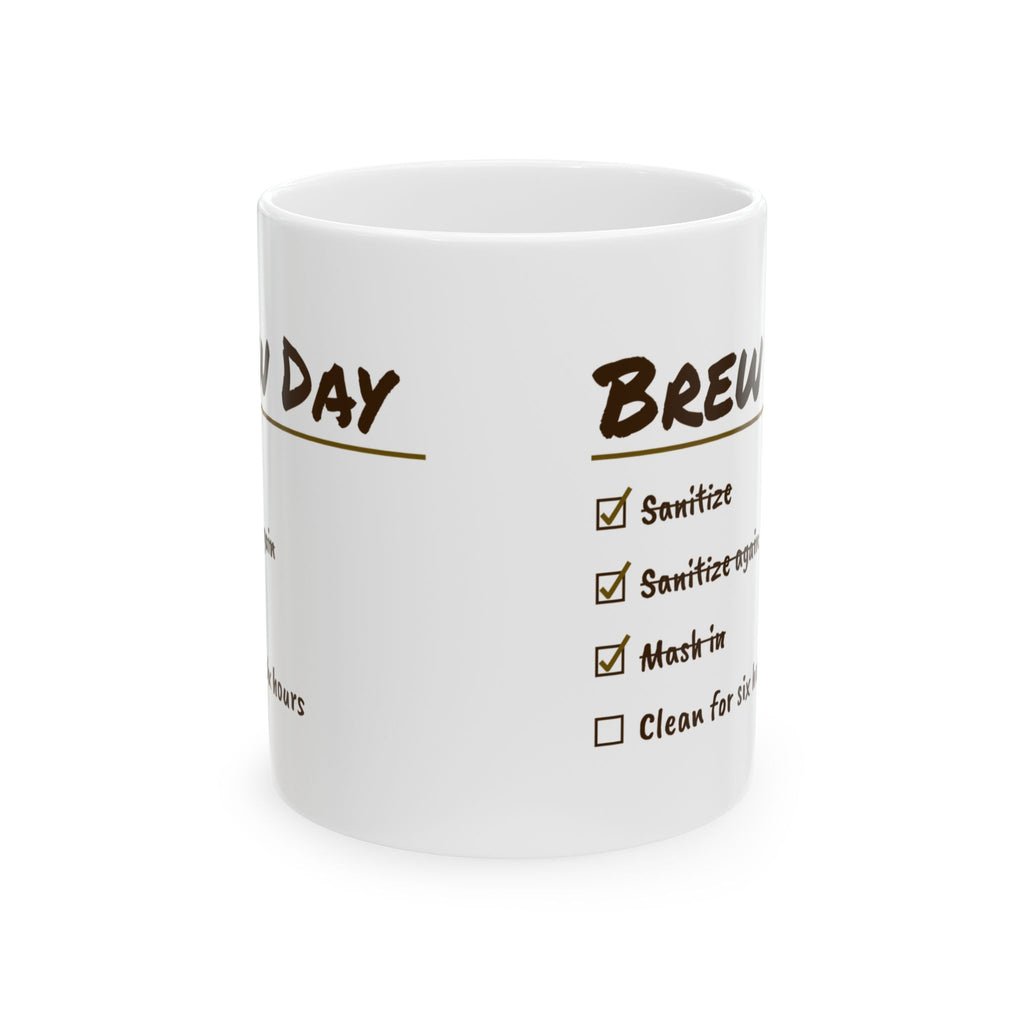 Funny Homebrew Coffee Mug Brew Day Checklist For Homebrewers