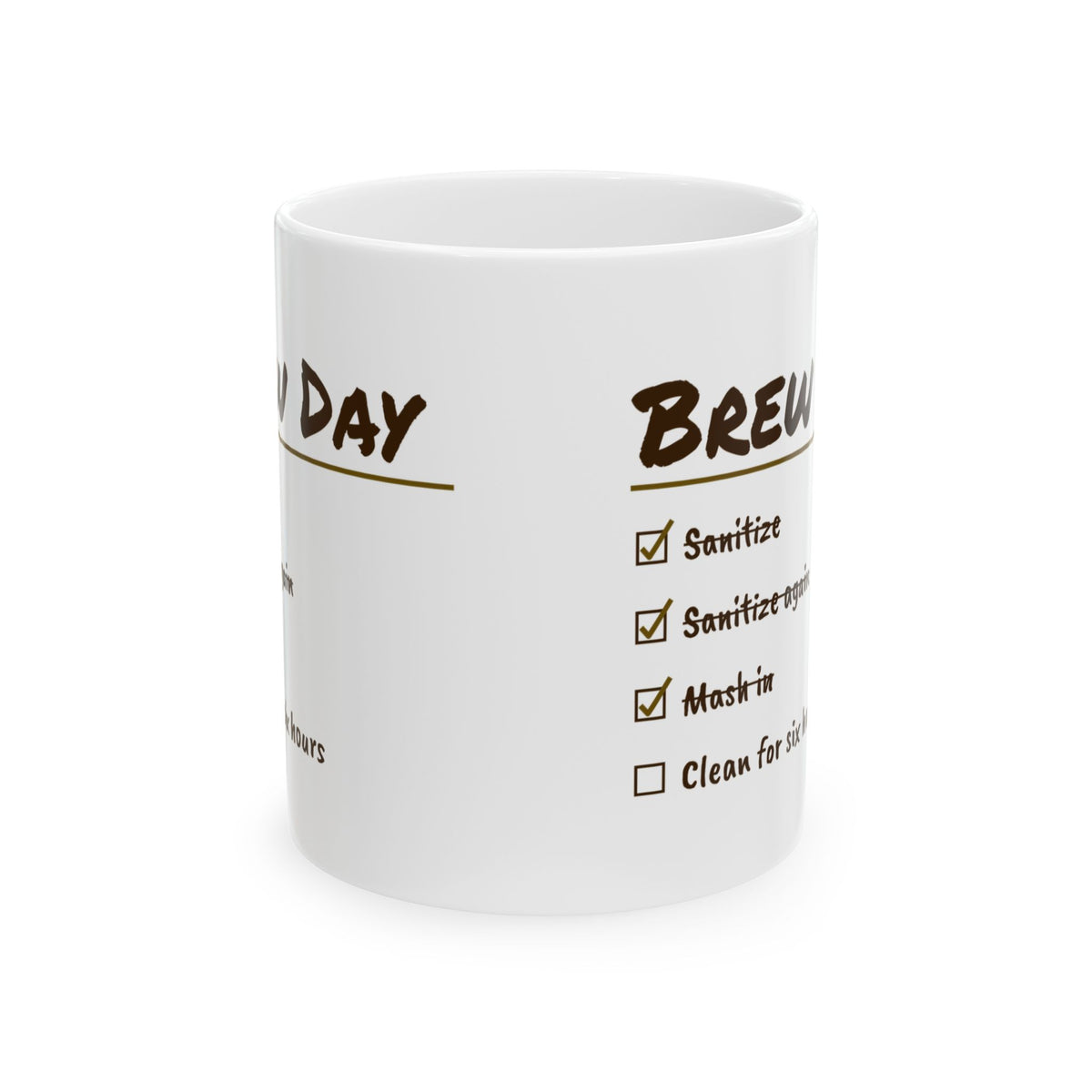 Funny Homebrew Coffee Mug Brew Day Checklist For Homebrewers