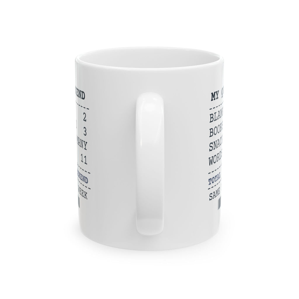 Funny Introvert Coffee Mug Words Spoken This Weekend Receipt