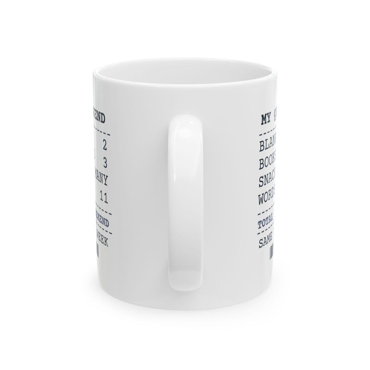 Funny Introvert Coffee Mug Words Spoken This Weekend Receipt