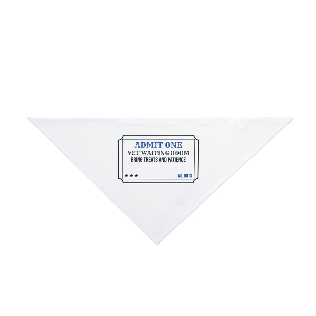 Vet Waiting Room Ticket Dog Bandana For Pet Dads