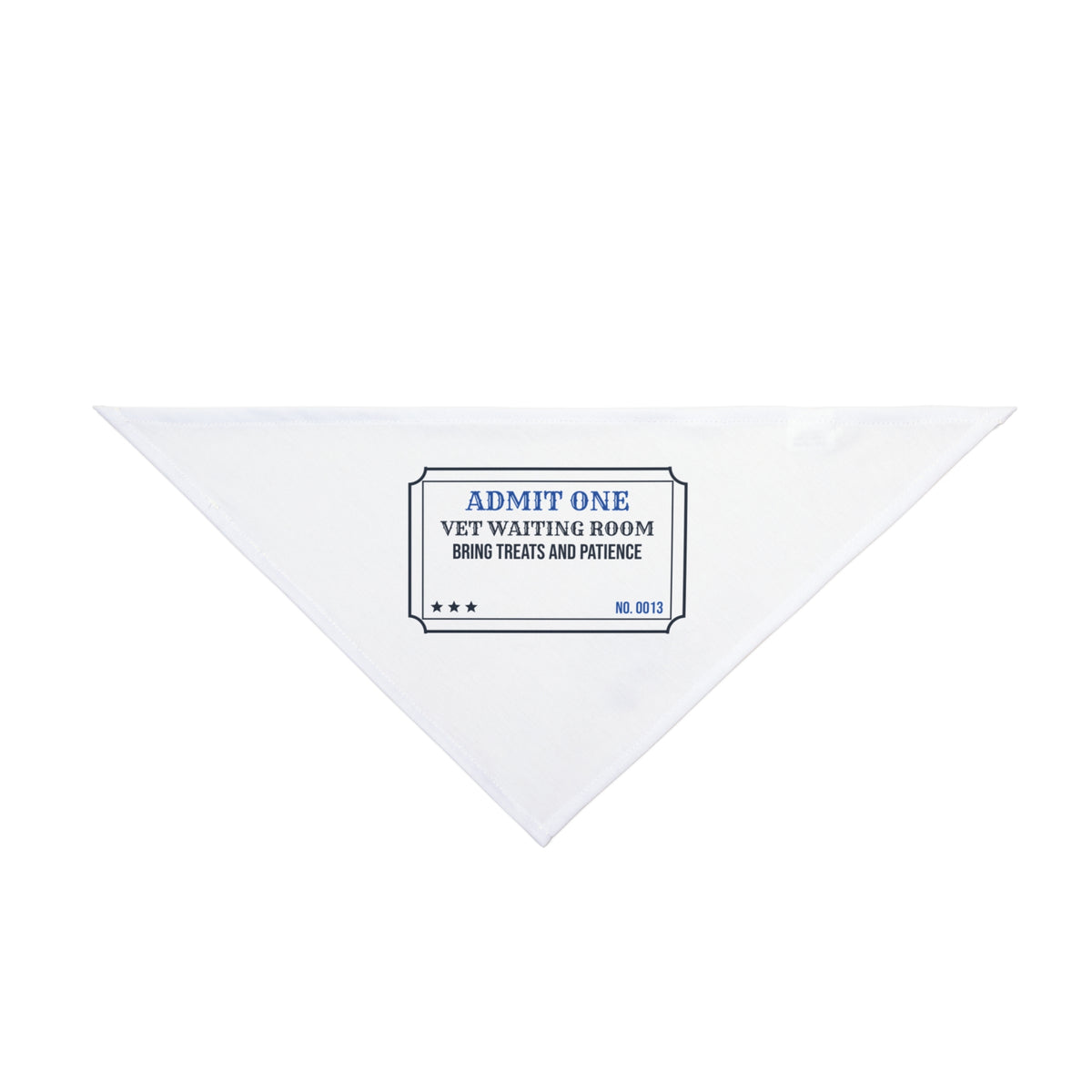 Vet Waiting Room Ticket Dog Bandana For Pet Dads