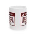 Funny Family Christmas Coffee Mug Family Photo Grandpa Still In Pajamas