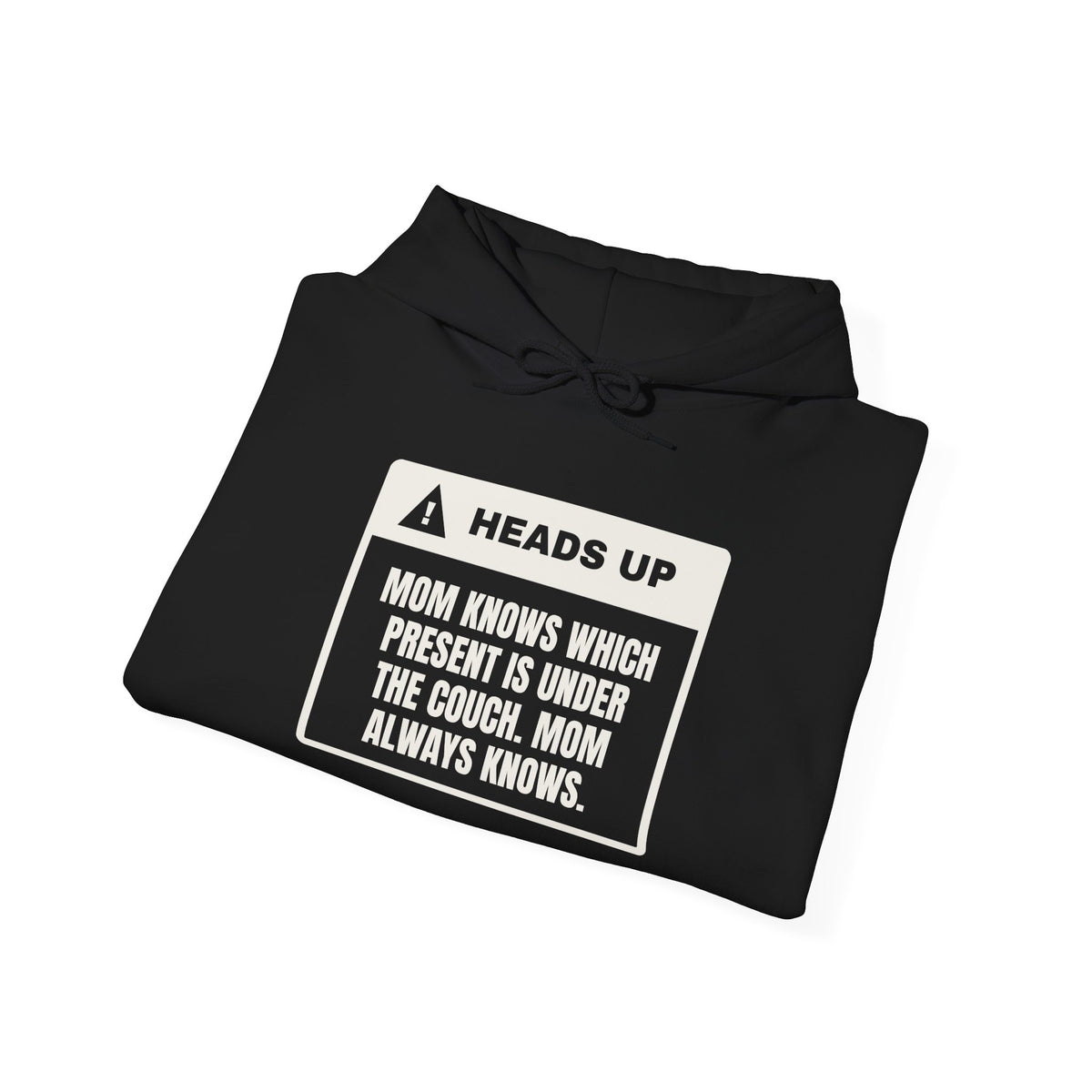 Funny Christmas Mom Hoodie Mom Knows What's Under The Couch