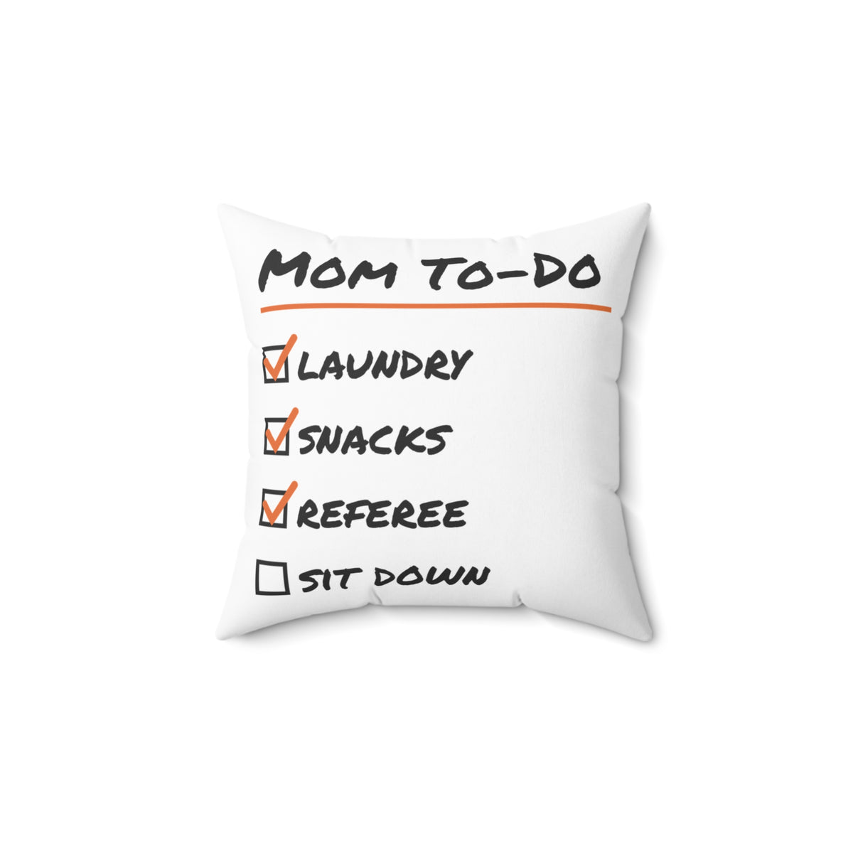 Funny Mom Throw Pillow Mom To Do List Referee