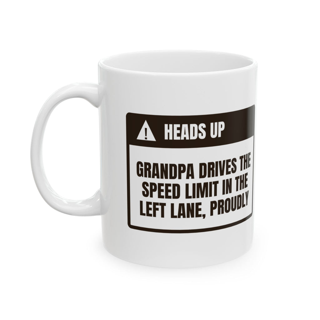 Funny Grandpa Driving Warning Coffee Mug For Grandpa