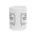 Funny Christmas Hostess Coffee Mug Reserved Host Seat Ticket