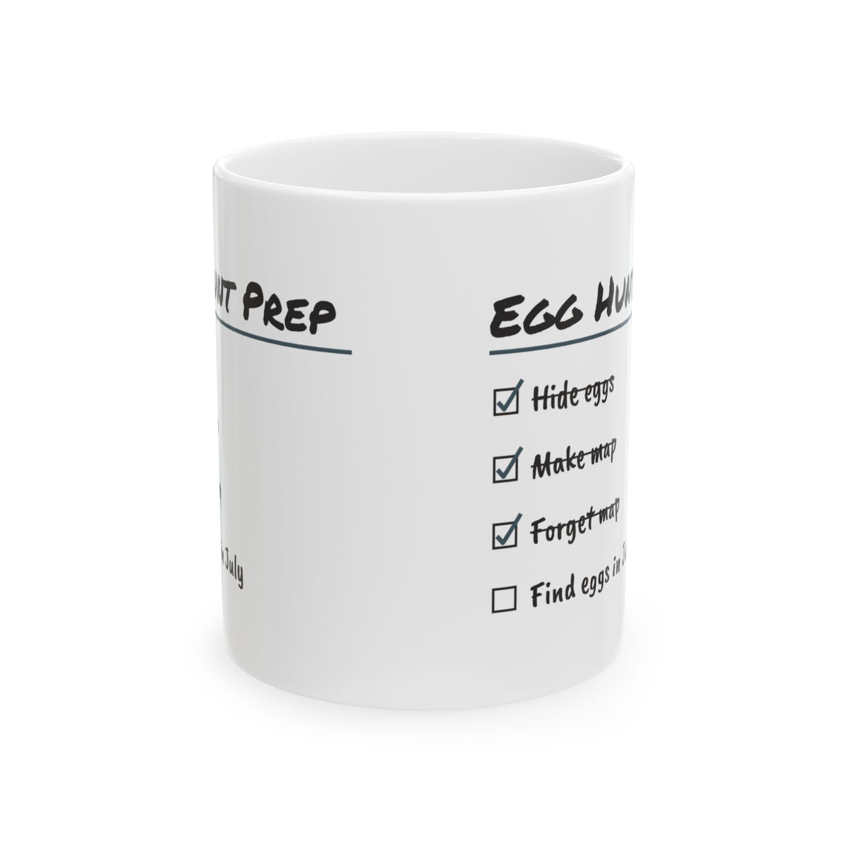 Funny Egg Hunt Coffee Mug Checklist For Parents Dad Mom