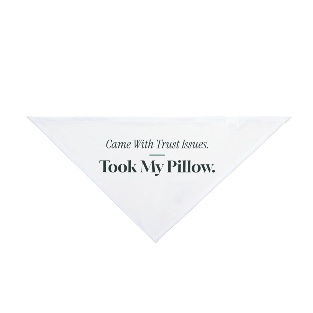 Rescue Pet Dog Bandana Came With Trust Issues Took My Pillow Funny Adopter