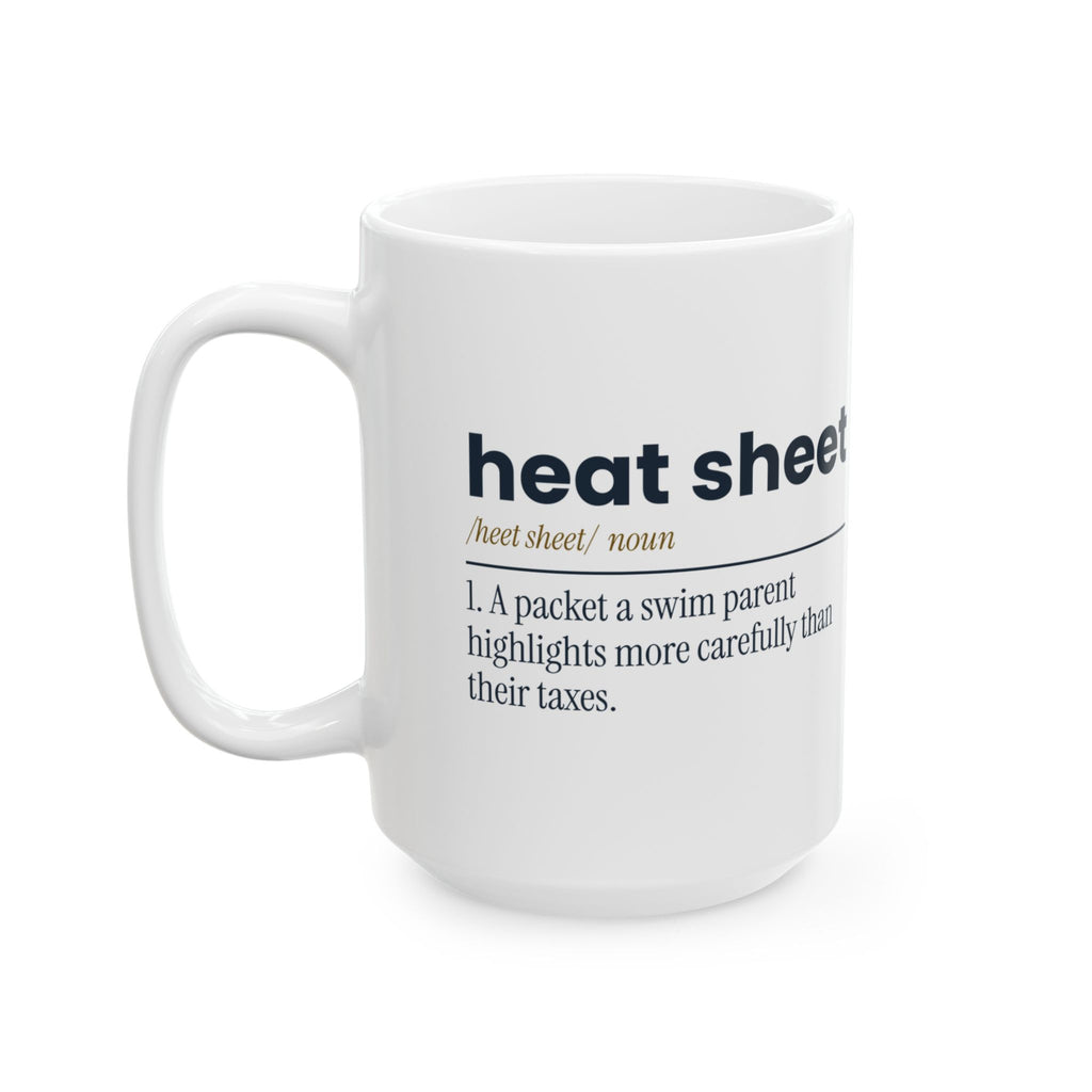 Funny Swim Mom Coffee Mug Heat Sheet Definition For Swim Parents