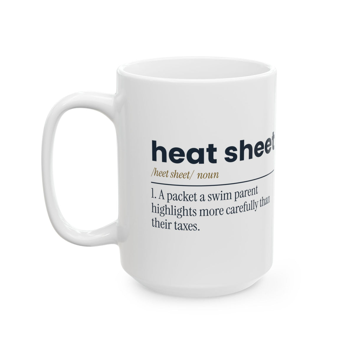 Funny Swim Mom Coffee Mug Heat Sheet Definition For Swim Parents
