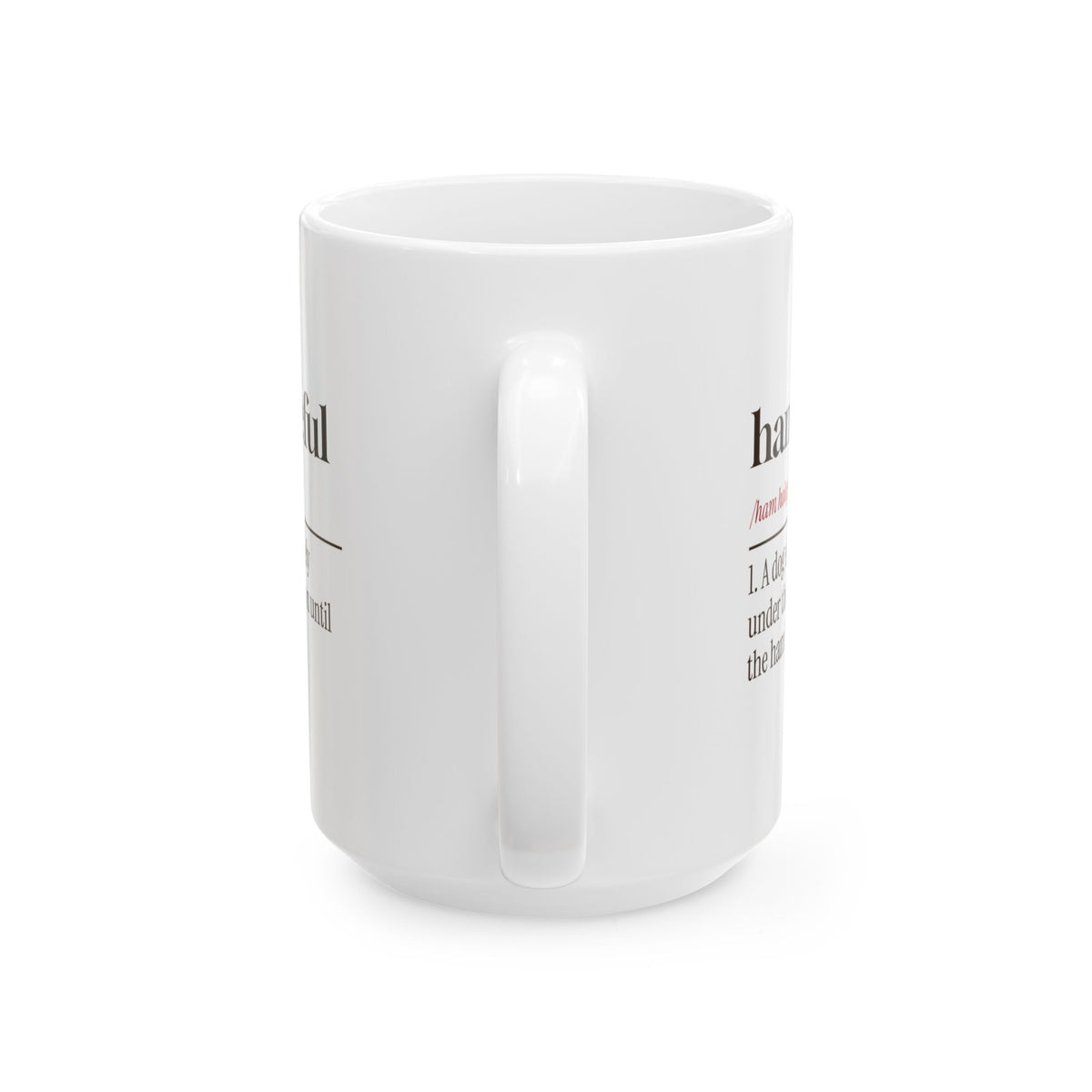 Funny Christmas Dog Coffee Mug Ham Hopeful Dictionary Definition