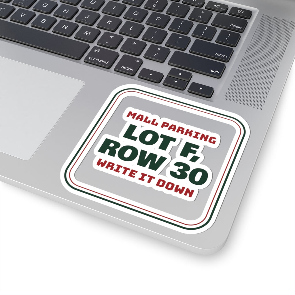 Funny Christmas Shopping Sticker Lot F Row 30 Write It Down