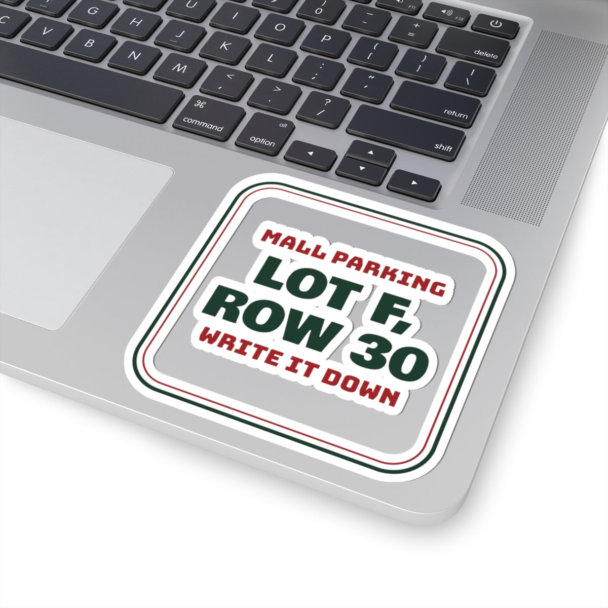 Funny Christmas Shopping Sticker Lot F Row 30 Write It Down