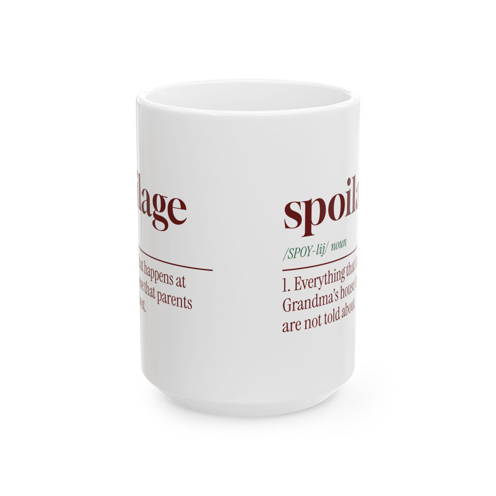 Funny Christmas Grandma Coffee Mug Spoilage Dictionary Definition