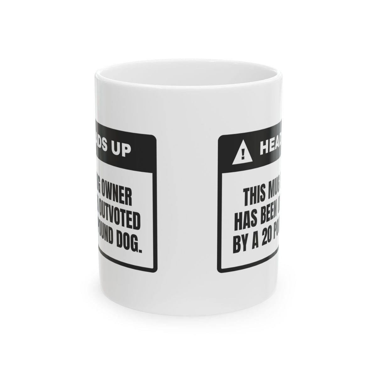 Funny French Bulldog Coffee Mug Outvoted By Dog