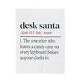 Funny Christmas Coworker Throw Blanket Desk Santa Dictionary Definition