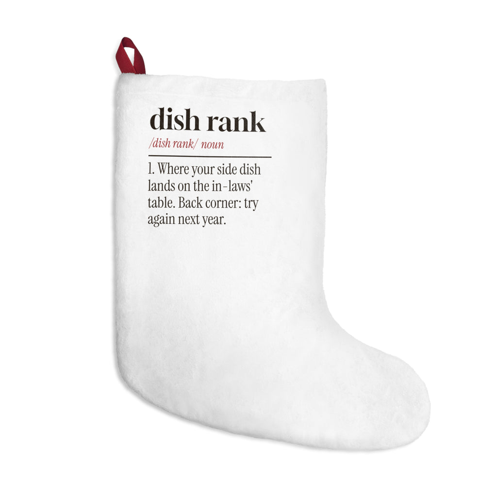 Funny In-Laws Christmas Stocking Dish Rank Definition