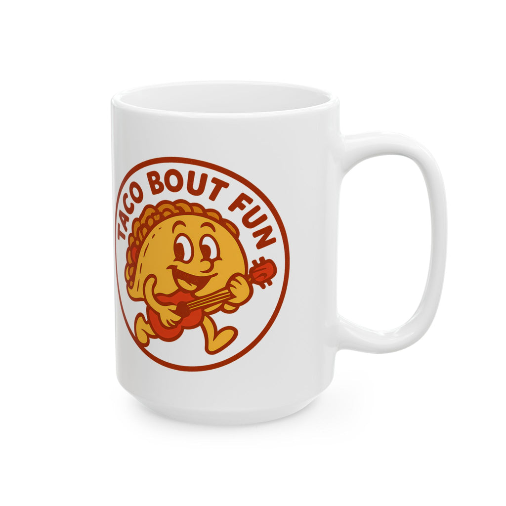 Taco Bout Fun Funny Retro Taco Pun Coffee Mug