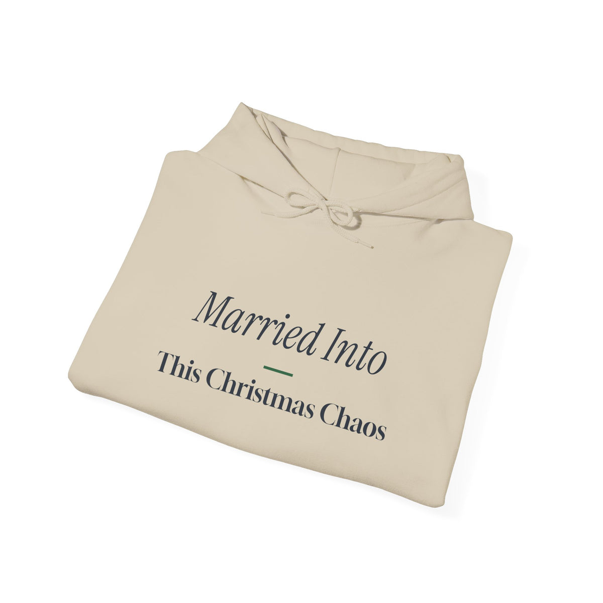 Funny Christmas In-Laws Hoodie Married Into This Christmas Chaos