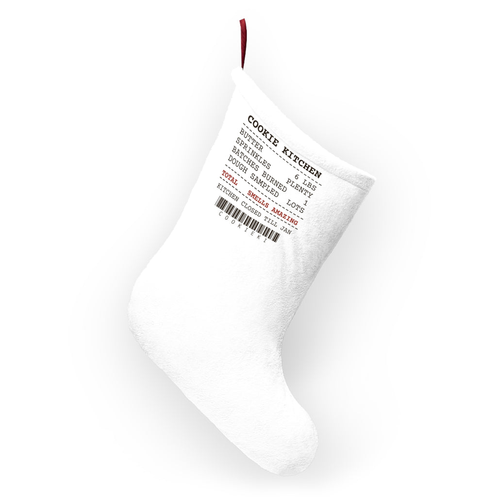 Funny Christmas Baking Christmas Stocking Cookie Kitchen Receipt