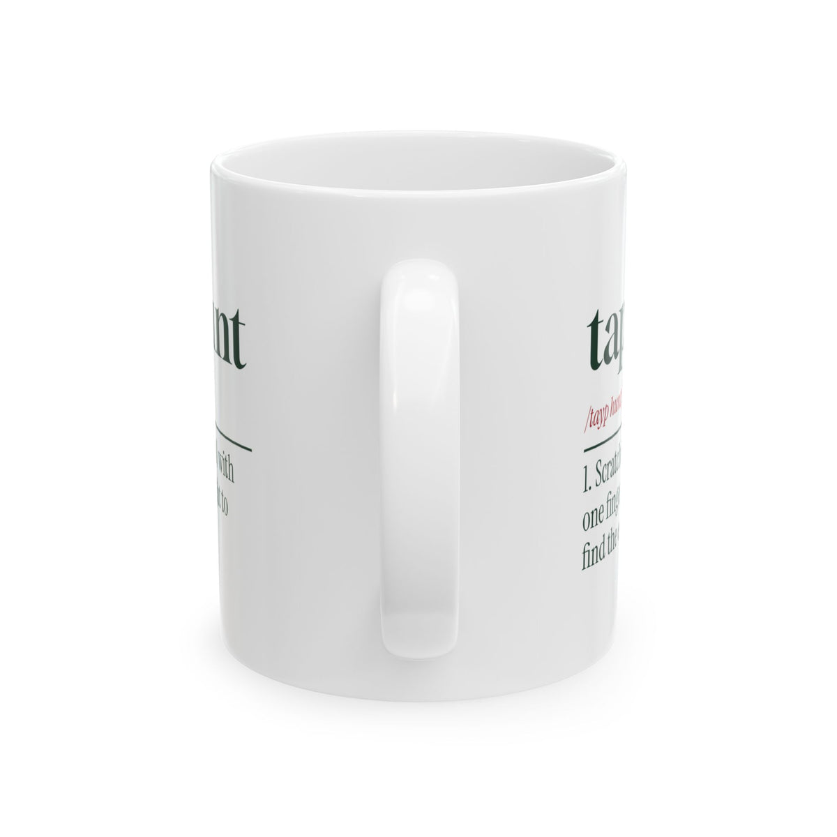 Funny Christmas Wrapping Coffee Mug Tape Hunt Dictionary Definition