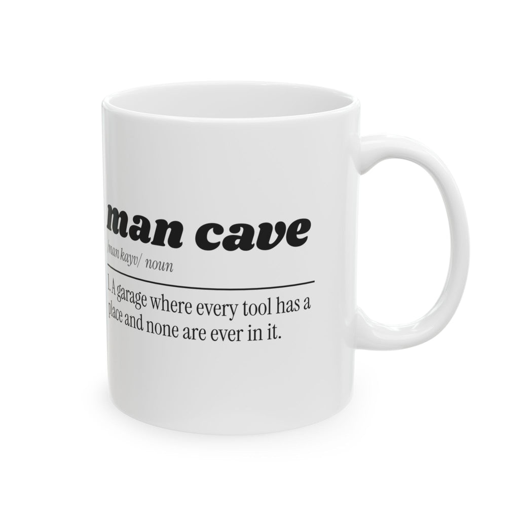 Funny Garage Dad Coffee Mug Man Cave Definition For Dad