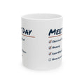 Funny Track Coffee Mug Meet Day Checklist Warm Up Again