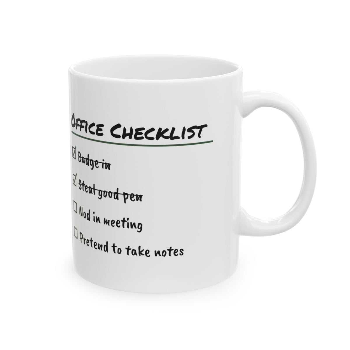 Pretend to Take Notes Coffee Mug For Coworker