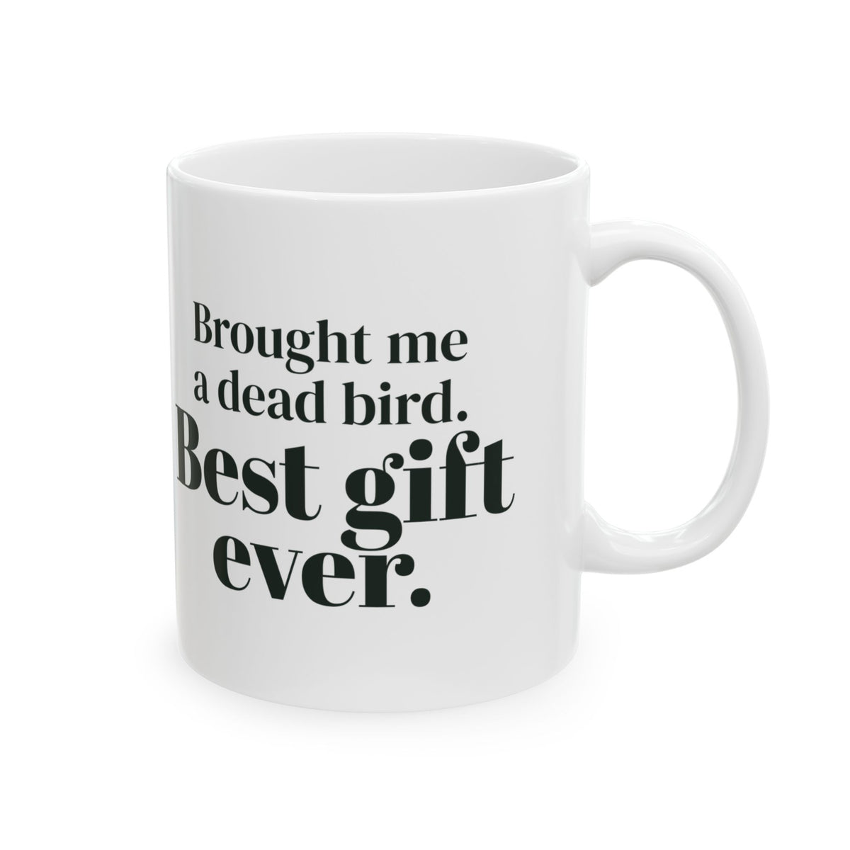 Funny Cat Mug Brought Me A Dead Bird Best Gift Ever