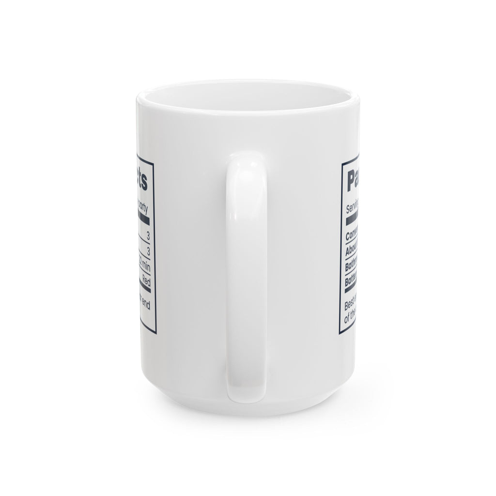 Funny Introvert Christmas Party Coffee Mug Party Nutrition Facts