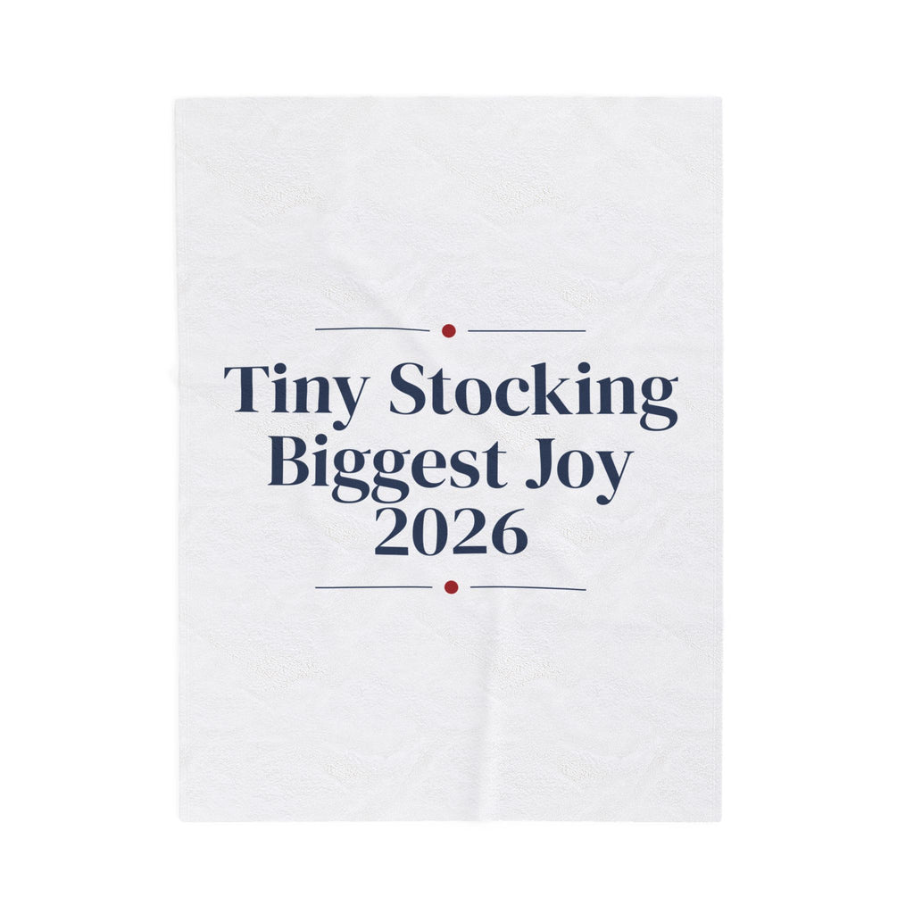 Baby's First Christmas Throw Blanket Tiny Stocking Biggest Joy 2026