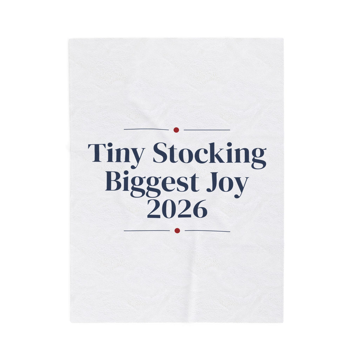 Baby's First Christmas Throw Blanket Tiny Stocking Biggest Joy 2026