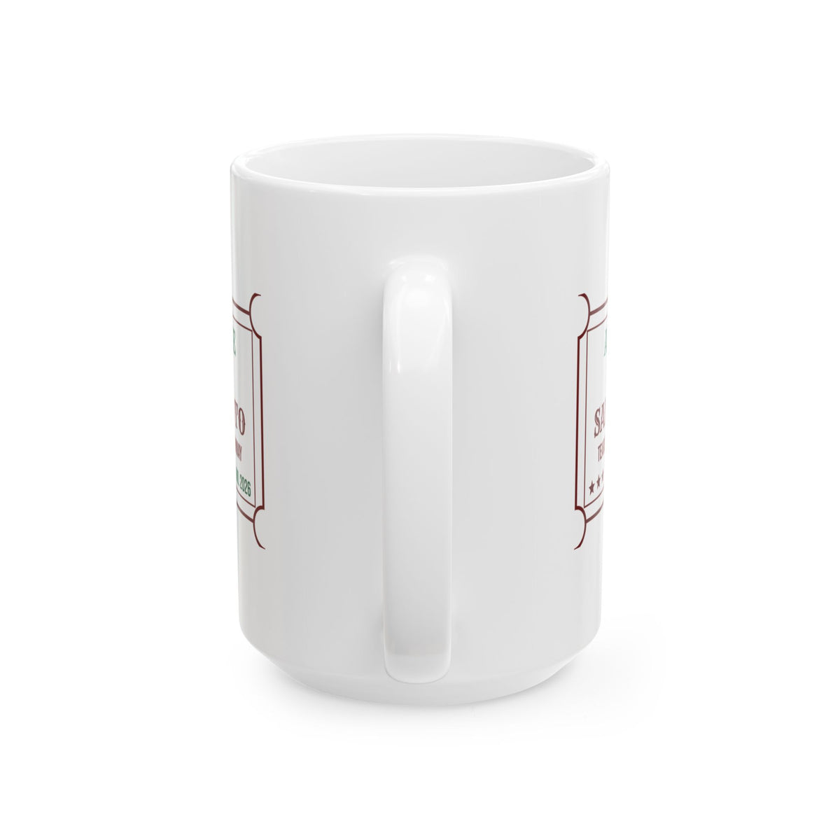 Funny Christmas Coffee Mug First Santa Photo Tears Expected