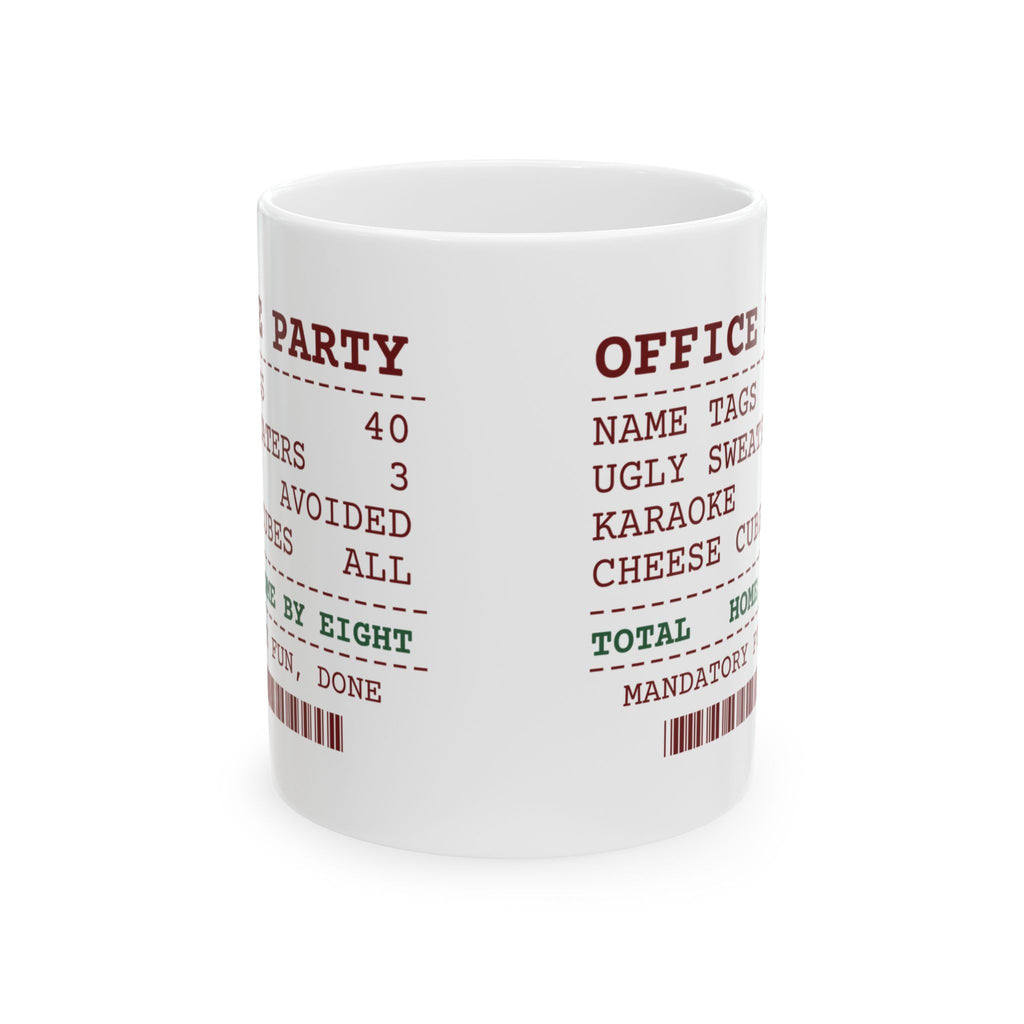 Funny Office Christmas Party Coffee Mug Office Party Receipt