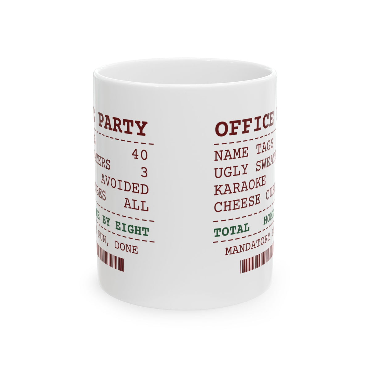 Funny Office Christmas Party Coffee Mug Office Party Receipt