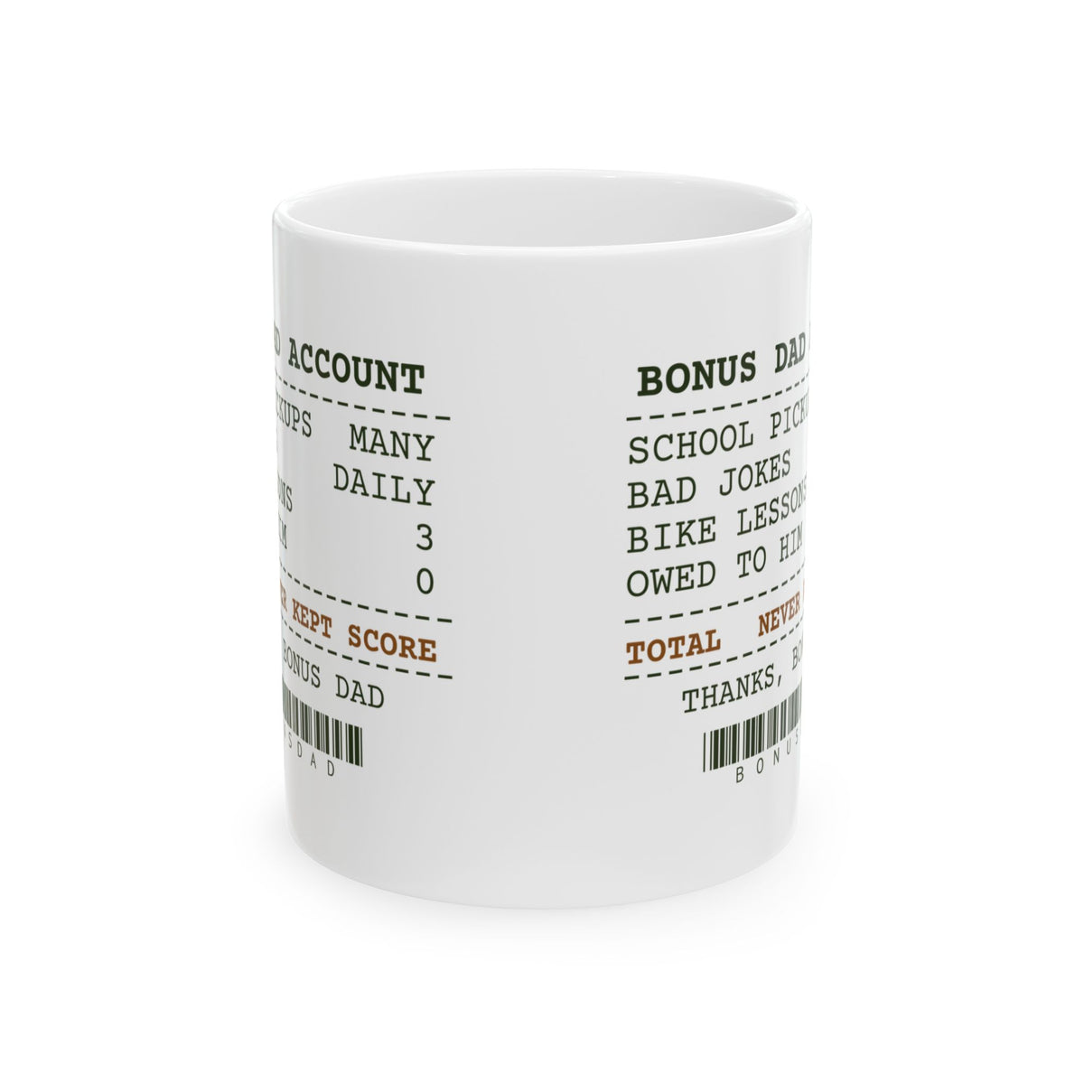 Funny Stepdad Coffee Mug Bonus Dad Account Receipt For Stepfathers